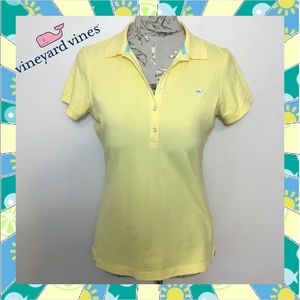 ~Vineyard Vines🐳Soft Fitted Shoreline Classic Pretty & Preppy Polo Shirt~